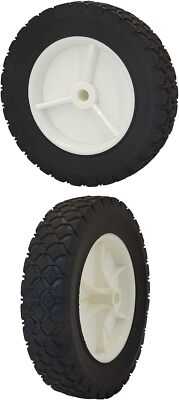 2PCs 8'' Plastic Wheel Fits Oregon 72-108 hand trucks lawnmowers, utility carts