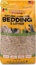 Natural Corn Cob Bedding Litter for Pet Birds and Small Animals Made in USA 350