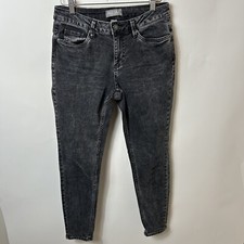Falls Creek Women's Jeans Pants Size 4 Black Charocal Tapered Ladies