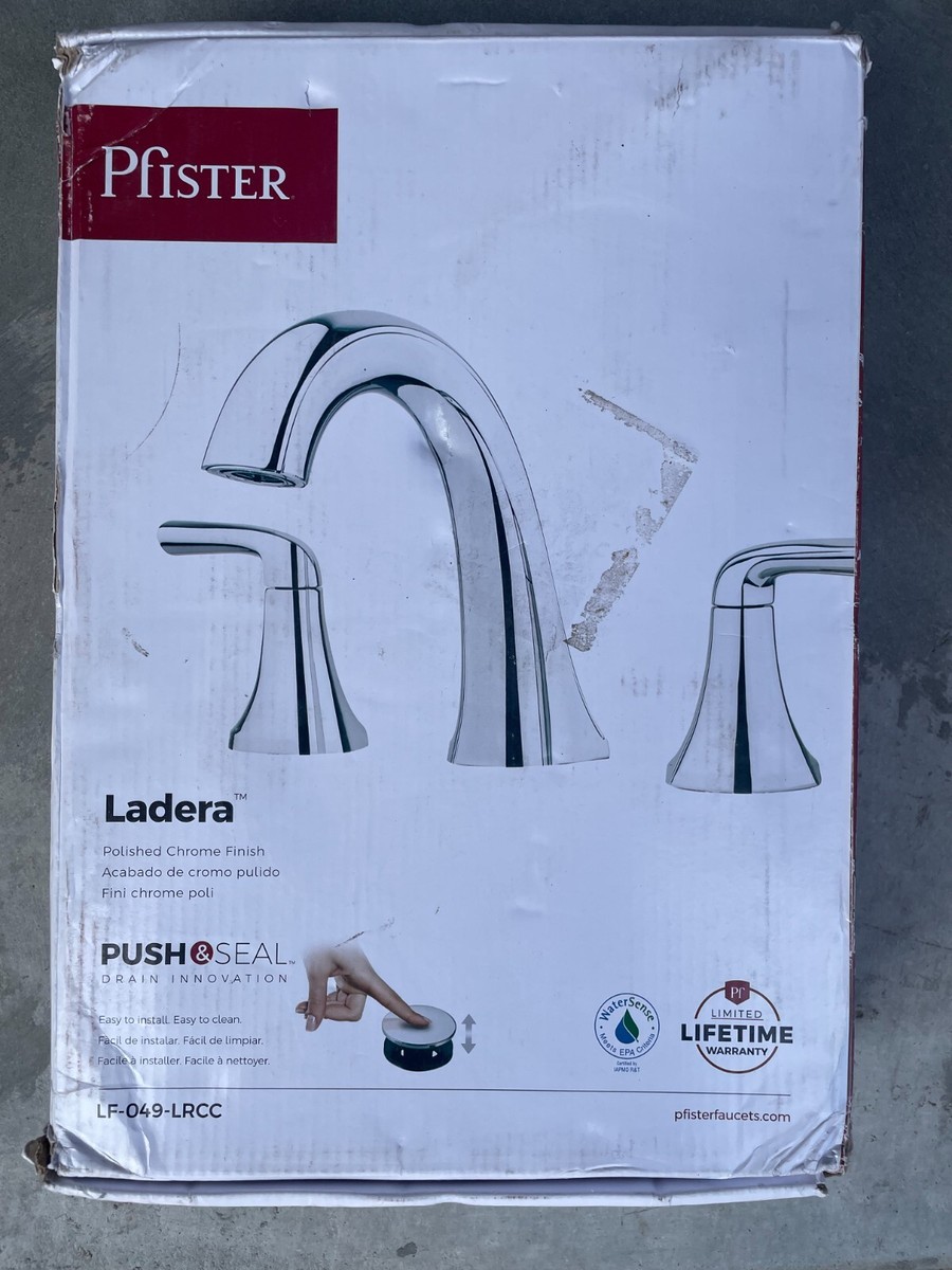 Pfister Ladera LF-049-LRCC 8-Inch Widespread Bathroom Faucet – Chrome Finish