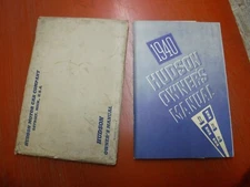 1940 HUDSON ORIGINAL FACTORY OWNER'S MANUAL WITH SERVICE POLICY