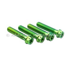 4x Bullone vite morsetto manubrio titanio verde M8x30 per Husqvarna Svartpilen 701