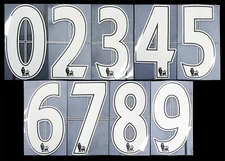 2007 - 2013 OFFICIAL SPORTING ID LEXTRA WHITE PLAYER SIZE SHIRT NUMBERS 260mm