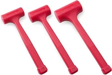 Efficere 3 Piece Dead Blow Hammer Set Heavy Duty Non Marring Hi Vis Design