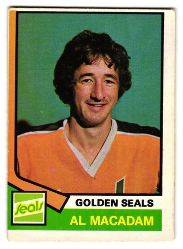1974-75 O-Pee-Chee #301 Al MacAdam California Golden Seals RC OPC SKU#VS1108