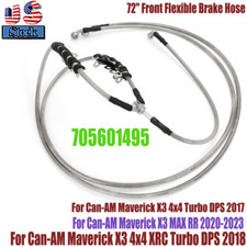 72 For 2017-2023 Can-am Maverick X3 Turbo Front Braided Brake Hose Line Kit Us