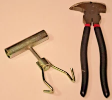 Fencing Pliers 10.5 inches & Barbed Wire Carrier Set