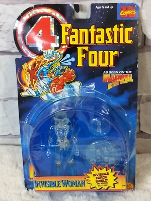 #ad Marvel Action Hour Fantastic 4 Action Figure INVISIBLE Woman Clear Force Shield $14.99