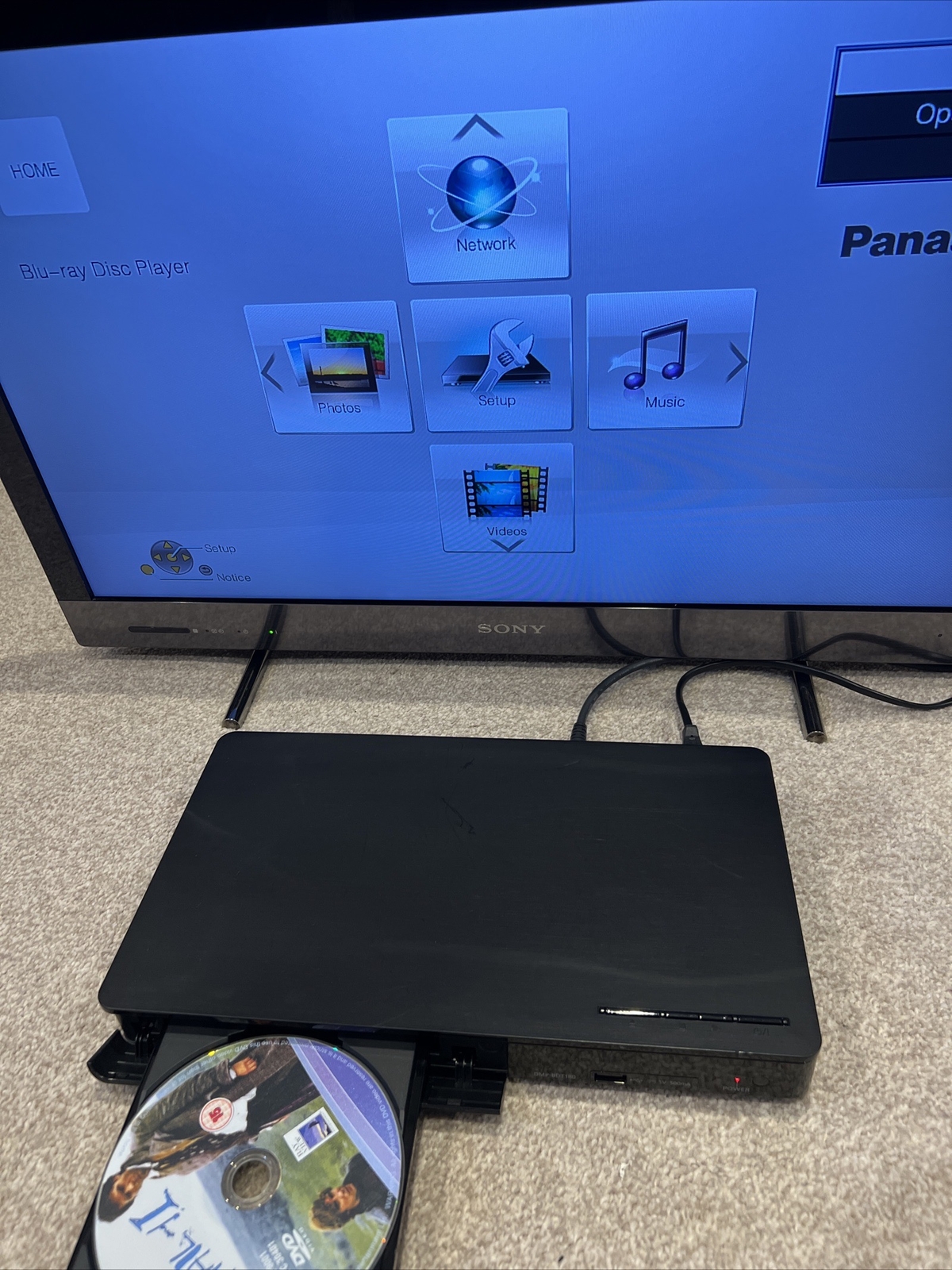 Panasonic DMPBDT180EB 3D Smart BluRay Player Black No Remote