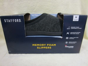 stafford memory foam slippers