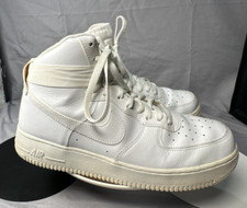 Nike Air Force 1 Men 10.5 High Triple White Leather 12 Women Retro 315121 115