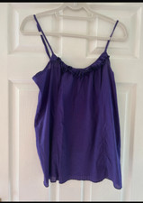 Vintage Converse Vest Top Camisole Size M 10 12 Cotton Y2K Festival Purple