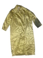 Brenda Knight X Free People Designer Long Satin Jacket Yellow - Large