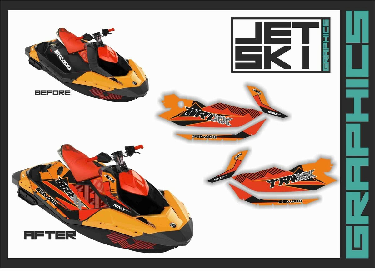 SEADOO SPARK TRIXX graphics decals vinyl set stickers kit for 2up