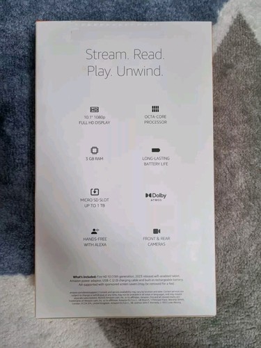 Amazon Fire HD 10 2023 10.1" 32GB Wi-Fi Tablet - Ocean Blue - Picture 4 of 4