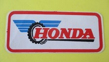 Autocollant sticker vintage Logo MOTO HONDA (10,5 x 4,5 cm)