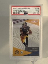 Chase Claypool 2020 Panini Chronicles # CV15 Clearly VISION ROOKIES  RC PSA 9