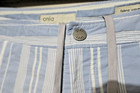 ONIA STRIPED SEERSUCKER HYBRID SWIM TRUNK  8" Ins Lined White Blue sz 31 Shorts — photo 6