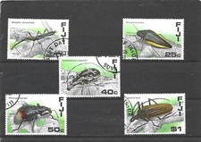 Fiji 1987 Fijian Insects Set of 5 CTO