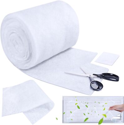 18'' x 120'' Air Vent Filters Polyester Floor Filter Cut to Fit Dust... 