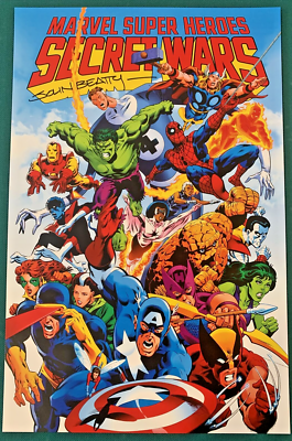 MARVEL SUPER HEROES SECRET WARS #1 Signed 11X17 Art print by
