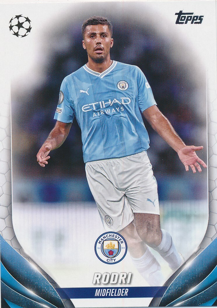 75 RODRI 2023-24 Topps UEFA Club Competitions MANCHESTER