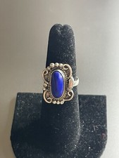 Sterling Silver Blue Lapis Ring Sz6
