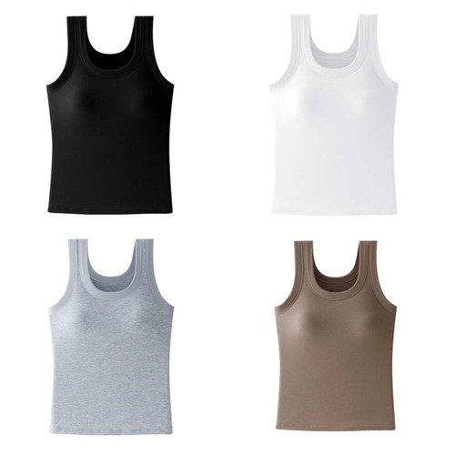With Chest Cushion Large Camisole Women Large Size Suspender Vest Daily - Picture 3 of 16