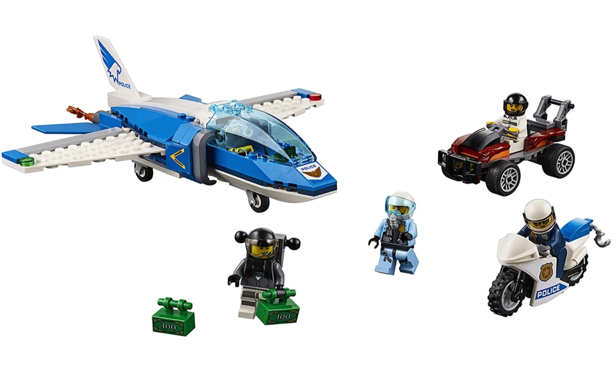 LEGO City Sky Police Parachute Arrest 60208 Building Kit 218