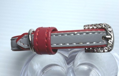 Rhinestone Bone Dog Collar for Toy Breed Puppy Bling Necklace Adjustable XS - Picture 3 of 7
