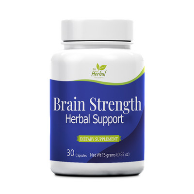 Brain Strength Herbal Support Cognitive Function Focus Memory Booster Vegan