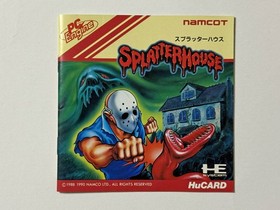 PC Engine Splatter House, Action Game, Complete CIB, Used
