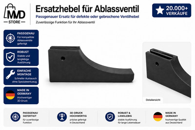 Ersatzhebel für Ablassventil Entleerungsventil Wohnwagen u. Wohnmobil Wassertank