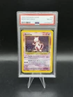 1999 POKEMON GAME #10 MEWTWO-HOLO PSA 8 Base Set Unlimited