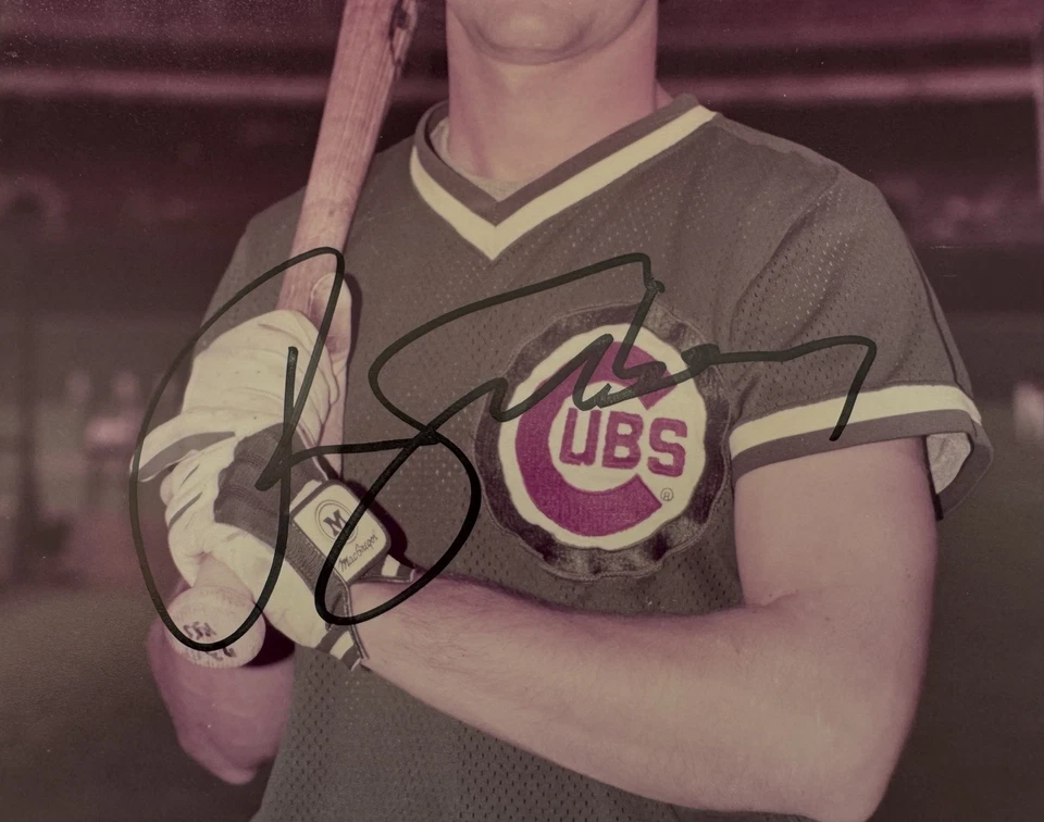 Ryne Sandberg Rookie Era подписанная фотография 8x10 - Cubs - Подлинность JSA - Изображение 2 из 4