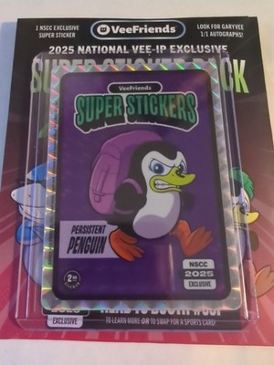 2025 Veefriends NSCC Exclusive Super Sticker Persistent Penguin Purple