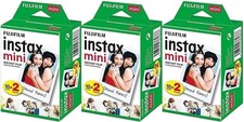 Fujifilm Instax Mini Instant Film 3 Twin Packs, 60 Total Pictures -...