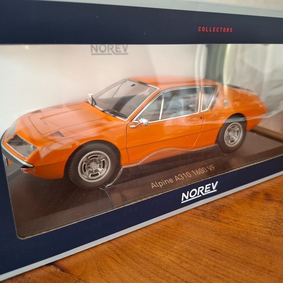 ALPINE A310 1600 VF orange acropolis de 1974 NOREV echelle 1/18e ref 185402
