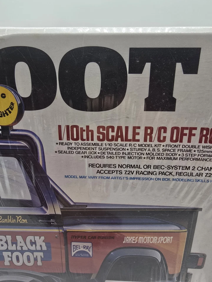 1986 Authentic MRC SEALED Tamiya Blackfoot Ford F-150 Ranger 1/10 RC Kit - GRAIL - Image 3 of 4