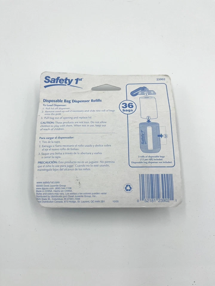 Recambios dispensadores de bolsas desechables Safety 1st Foto 2 de 2