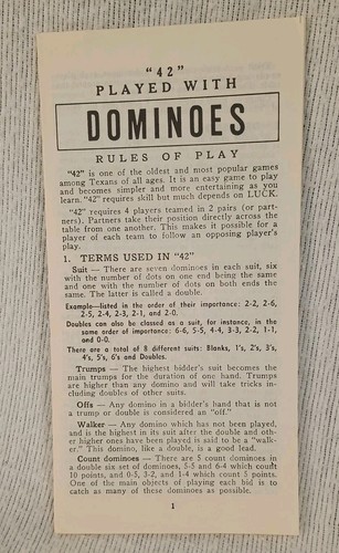 Vintage Set Of Puremco No. 616 Standard Marblelike Dominoes Made In USA - Picture 6 of 7