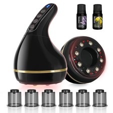 8-in-1 Cupping Kit for Massage Therapy-Targeted Pain Relief,Knots Black 9 Le