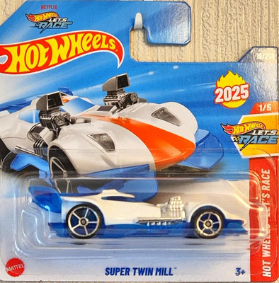 2025 Hot Wheels Super Twin Mill in 1/64 # HYW12 HW NETFLIX Lets Race Staffel 3