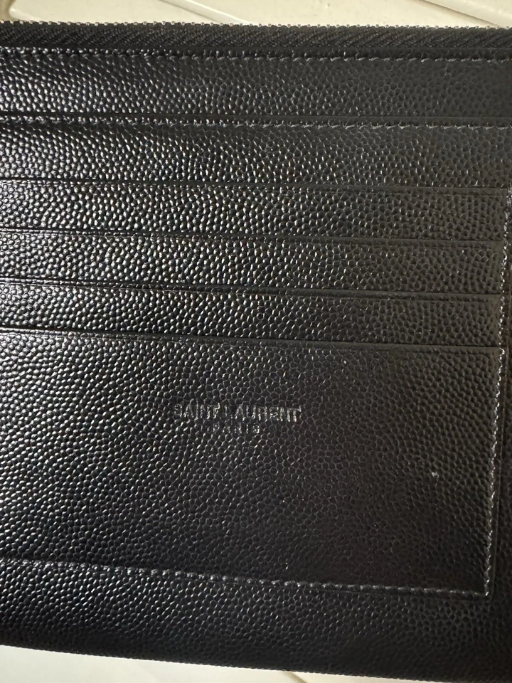 YSL Cassandre Matelasse Large Pouch In Grain De Poudre Leather - Image 3 of 4