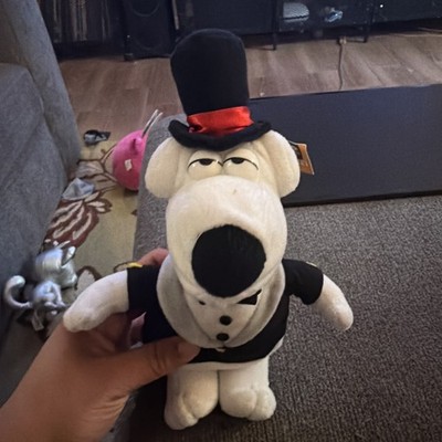 Brian Griffin Family Guy Dog NWT Stuffed Plush Tuxedo Suit Top Hat Nanco 2005