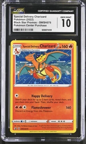 Special Delivery Charizard SWSH075 - Black Star: Pokemon Center CGC 10 Gem Mint
