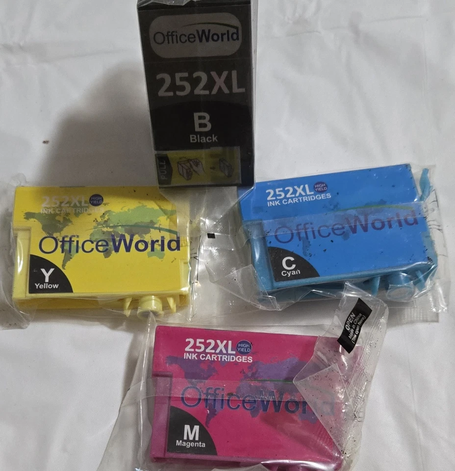 252XL Ink Cartridge compatible with Epson Magenta Blue Cyan Yellow Black New - Image 2 of 4