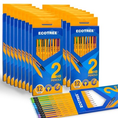 #2 Pre-Sharpened Yellow Pencils 216-Count Bulk Pack with Latex-Free Erasers