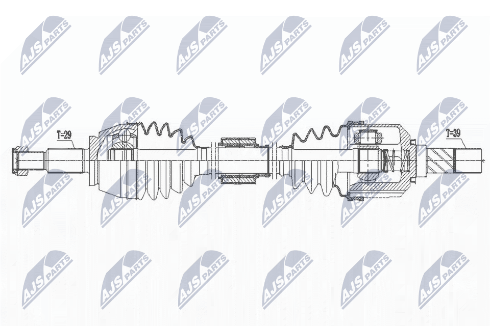 Driveshaft Front Axle Left NPW-RE-170 NTY for RENAULT SCÉNIC IV GRAND SCÉNIC IV - Image 6