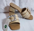 New Women's Kathleen Raffia Buckle Block Heels - A New Day Size 10 — photo 2
